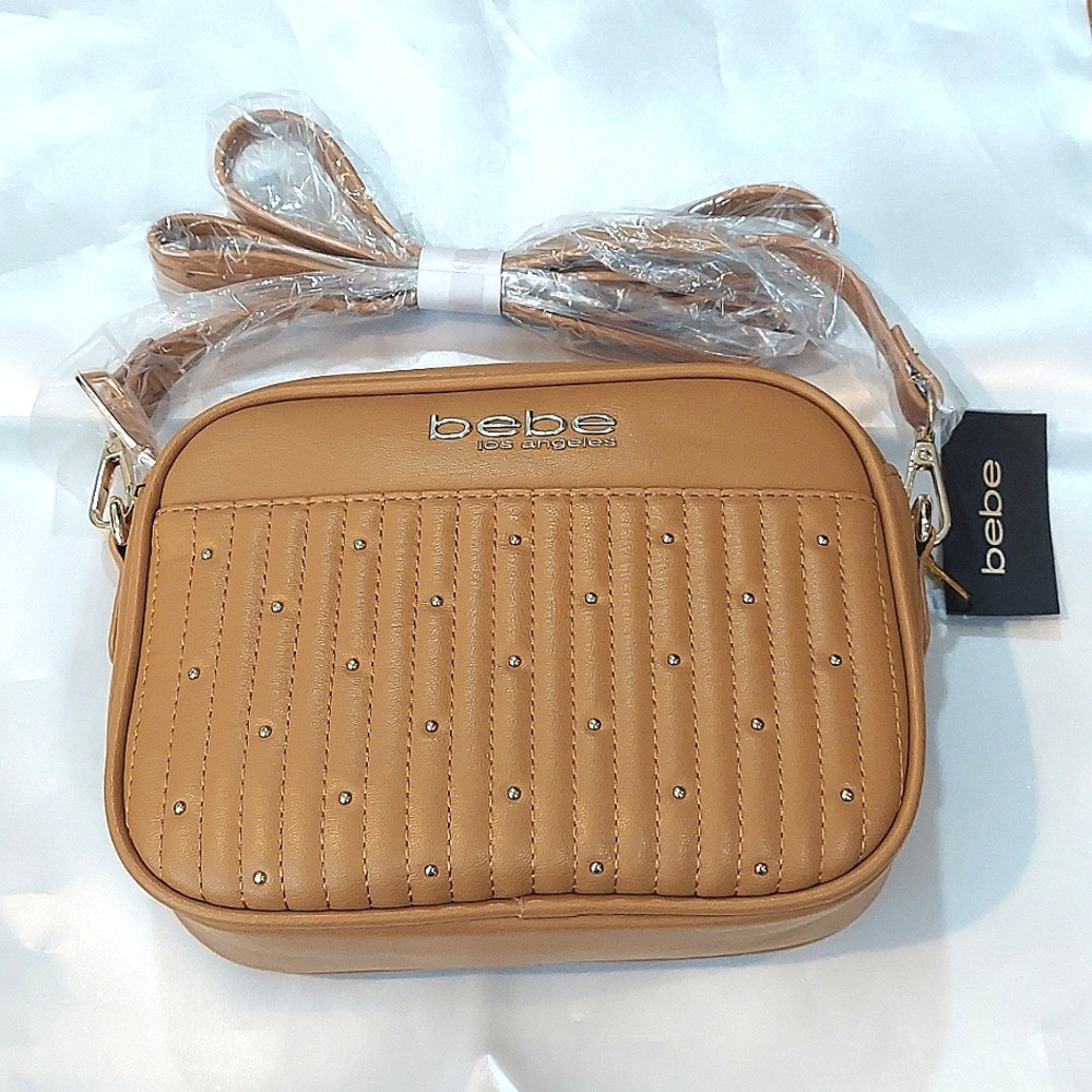 Bebe Crossbody Bag with detachable‎ strap Faux Leather
